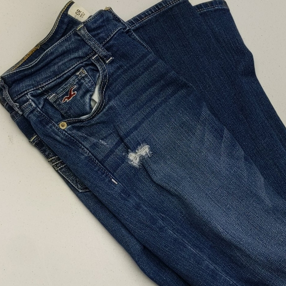 Women's Hollister Jeans Distressed 24x33 @cool - Picture 12 of 13